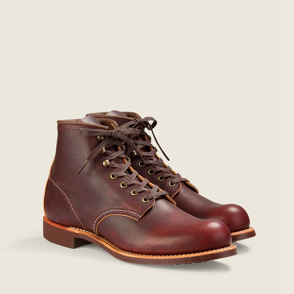 Heritage Støvler Herre - Red Wing Blacksmith - 6-Inch Oil-Slick Læder - Mørkebrune - BDKWPV-589